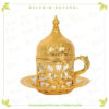 طقم-فناجين-قهوة-تركية-عثمانية-مزخرفة-باللون-الذهبي-Ottoman Turkish coffee cups set decorated in golden 4