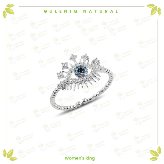 خاتم-فضة-استرليني-للنساء-عيار-925-على-شكل-عين925 sterling silver ring for women in the shape of an eye of envy